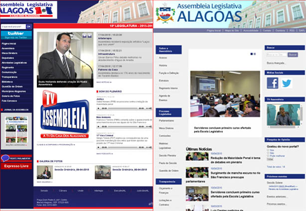 Assembleia de Alagoas ganha novo portal de internet