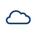 Ícone de nuvem que representa hospedagem em servidor