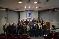 Dezenove vereadores, prefeito e vice-prefeito de Aparecida de Goiânia visitam ILB/Interlegis