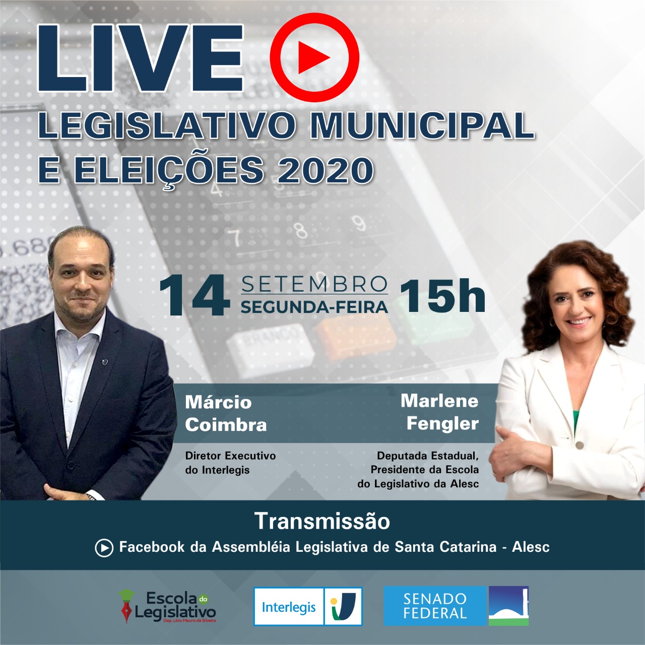 Diretor-executivo do Interlegis participa de Live sobre o Legislativo municipal 